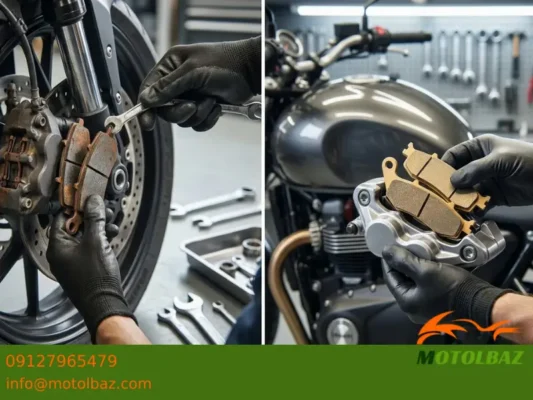 زمان تعویض لنت ترمز موتور